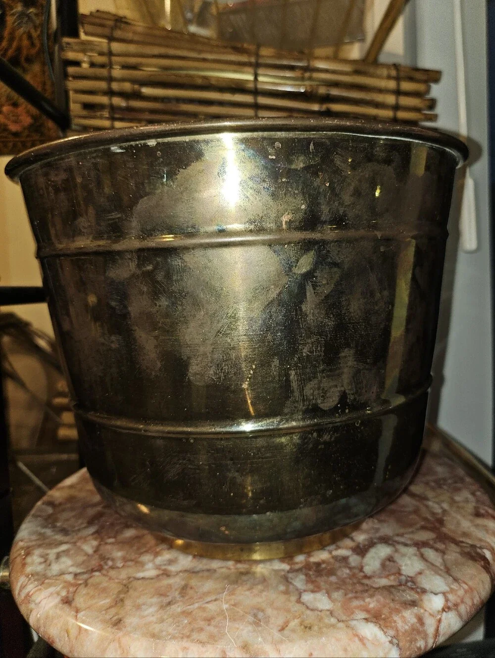 Vintage Brass Planter